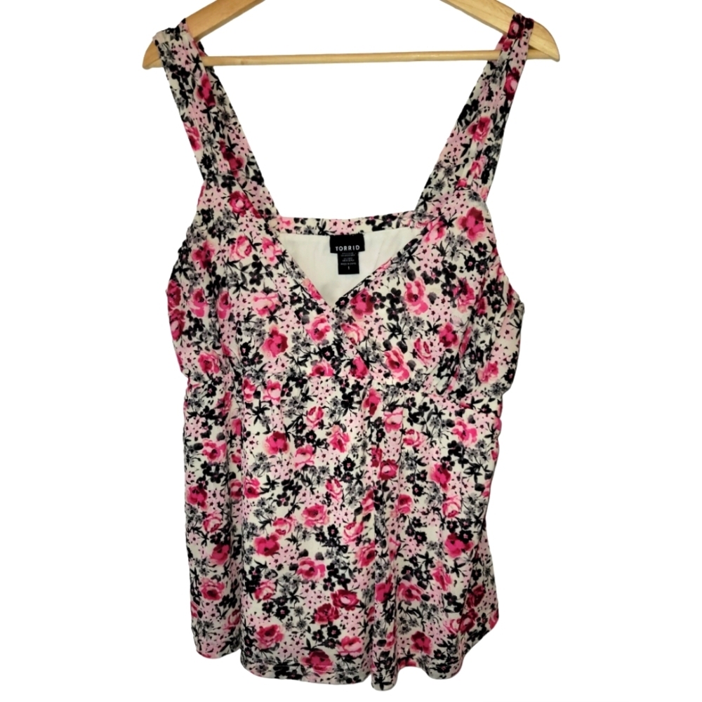 Torrid Floral Sleeveless Blouse Size 1X